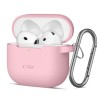 Tech-Protect Silicone Hook Case for AirPods 4 - Pink Tech-Protect Silicone Hook Case for AirPods 4 - Pink