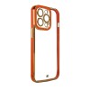Fashion Case for iPhone 13 Pro Gold Frame Gel Cover Red Fashion Case for iPhone 13 Pro Gold Frame Gel Cover Red