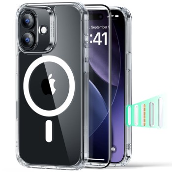 ESR Classic Hybrid MagSafe + Tempered Glass Set for iPhone 17 - Clear