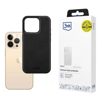 3mk Hardy Apple Silky Leather MagCase for iPhone 13 Pro - Black