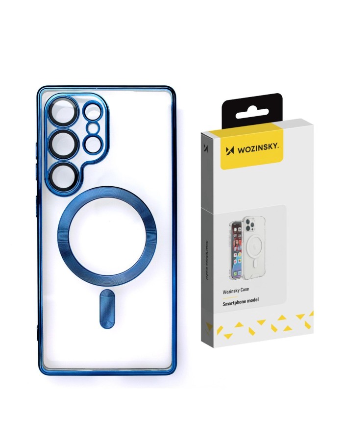Wozinsky Electroplated Case with Magsafe for Samsung Galaxy S25+ - Blue