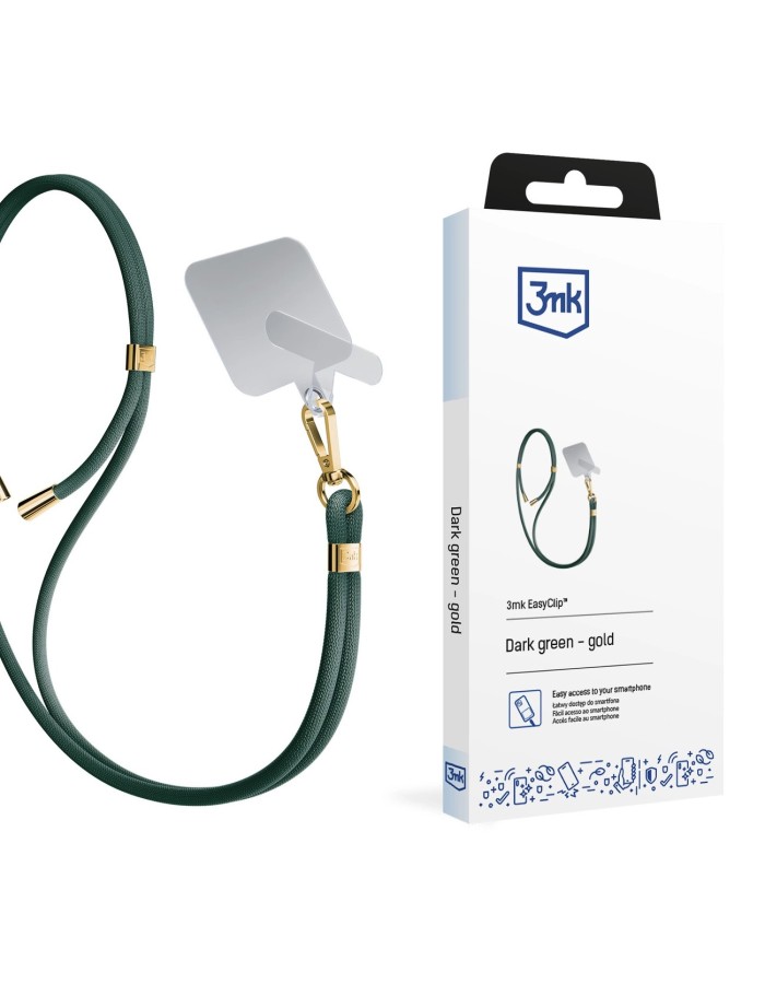 Smartphone Lanyard 3mk EasyClip - Green