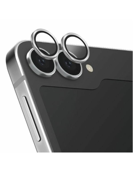 Uniq Optix Auminium Tempered Glass for Lens with Applicator for Samsung Galaxy Z Flip 6 - White