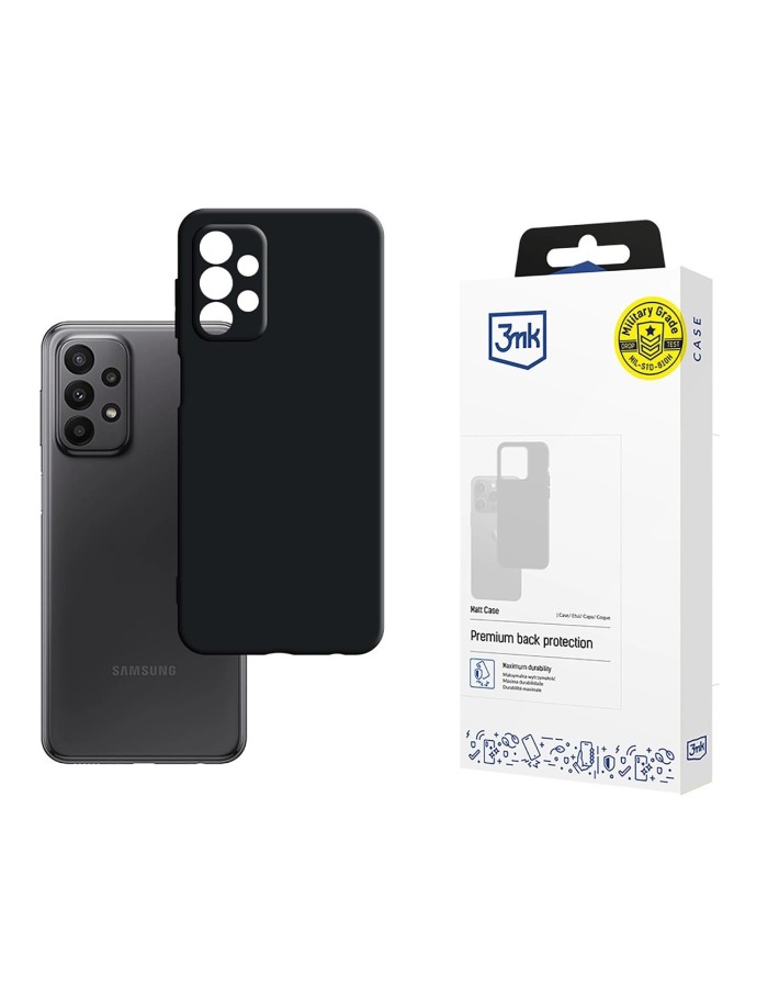 3mk Matt Case for Samsung Galaxy A23 / A23 5G - black