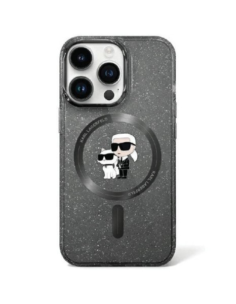 Karl Lagerfeld KLHMN61HGKCNOK iPhone 11 / Xr 6.1" black/black hardcase Karl&amp;amp;Choupette Glitter MagSafe