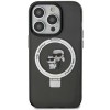 Karl Lagerfeld Ring Stand Karl&amp;Choupette MagSafe case for iPhone 11 / Xr - black