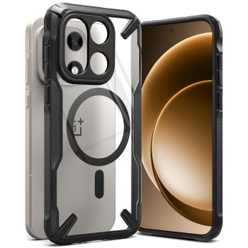 Ringke Fusion X Magnetic MagSafe Case for OnePlus 15 - Clear Black Ringke Fusion X Magnetic MagSafe Case for OnePlus 15 - Clear Black