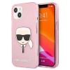 Karl Lagerfeld Glitter Karl&amp;#39;s Head Case for iPhone 13 mini - Pink