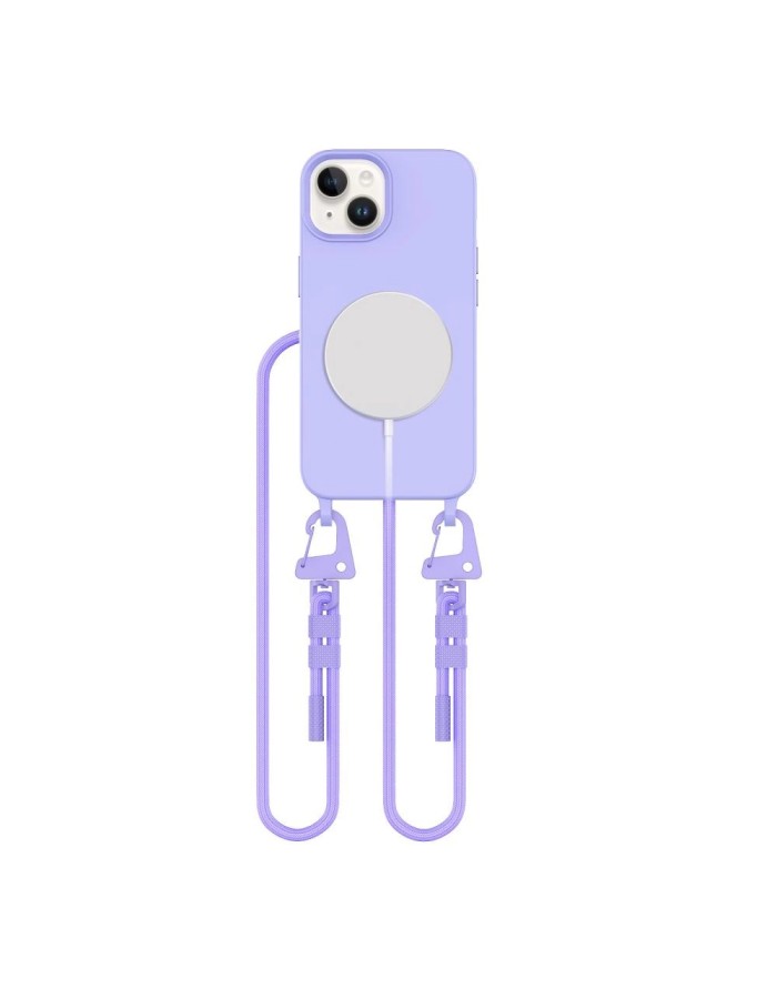 Tech-Protect MagNecklace MagSafe iPhone 15 Case - Lavender Tech-Protect MagNecklace MagSafe iPhone 15 Case - Lavender