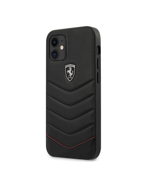 Ferrari FEHQUHCP12SBK iPhone 12 mini 5.4" black/black hardcase Off Track Quilted