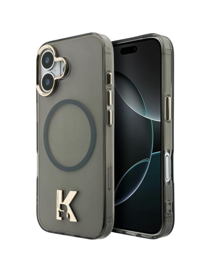 Karl Lagerfeld IML K Head Logo MagSafe Case for iPhone 17 - Black