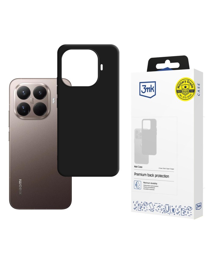 3mk Matt Case for Xiaomi 15T Pro 5G - black