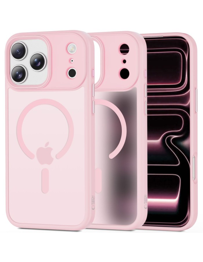 Tech-Protect MagMat MagSafe Case for iPhone 17 Pro - Pink Tech-Protect MagMat MagSafe Case for iPhone 17 Pro - Pink