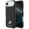 Karl Lagerfeld Karl &amp;amp; Choupette Head Pins Saffiano MagSafe Case for iPhone Air - Black