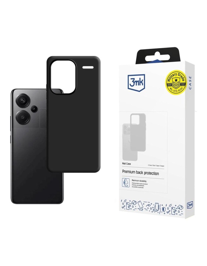 3mk Matt Case for Xiaomi Redmi Note 13 Pro+ - black