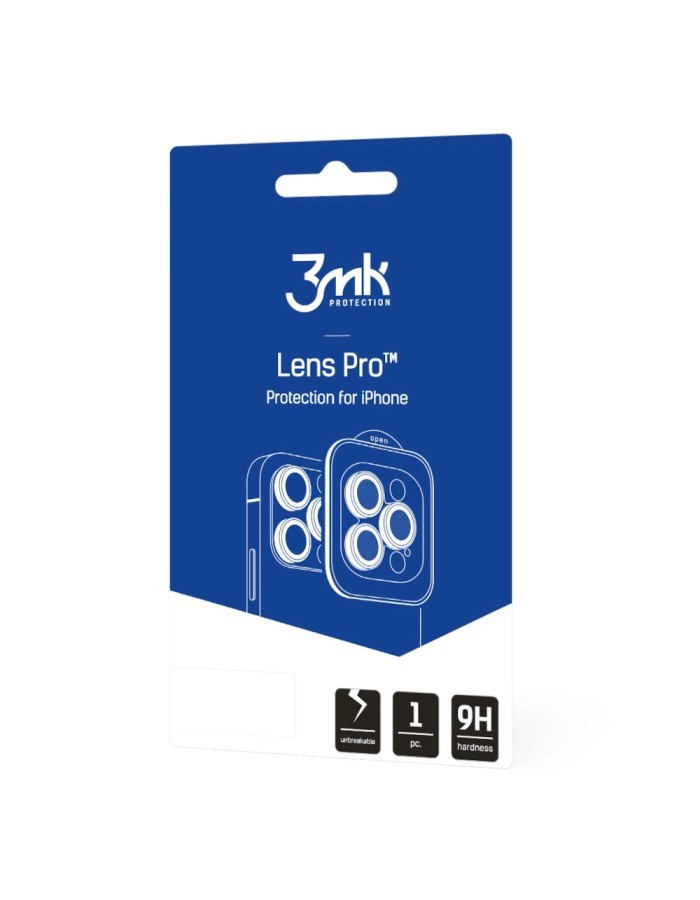 3mk Lens Protection Pro Camera Glass for Samsung Galaxy Z Fold 7 - Black