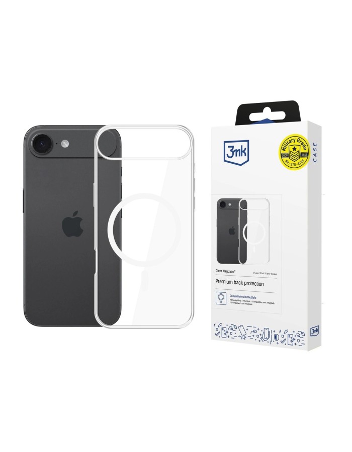 3mk Clear MagCase for Apple iPhone 17 Air - transparent