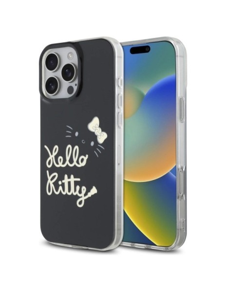Hello Kitty IML Golden Diva MagSafe Case for iPhone 16 Pro Max - Black