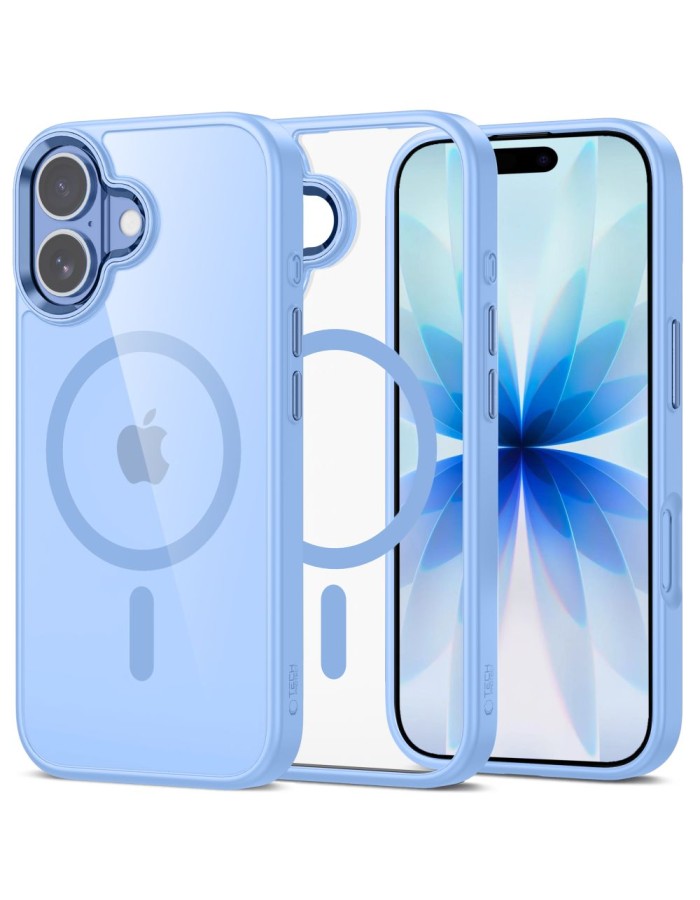 Tech-Protect MagMat MagSafe Case for iPhone 17 - Transparent Blue Tech-Protect MagMat MagSafe Case for iPhone 17 - Transparent Blue
