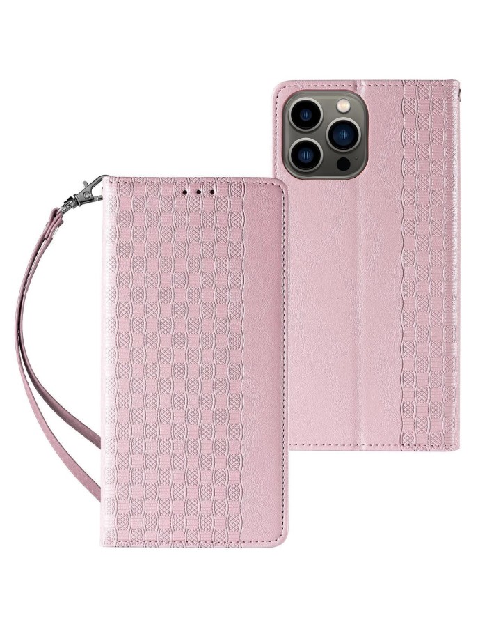 Magnet Strap Case Case for iPhone 14 Pro Flip Wallet Mini Lanyard Stand Pink Magnet Strap Case Case for iPhone 14 Pro Flip Wallet Mini Lanyard Stand Pink