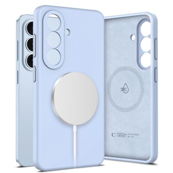 Tech-Protect Silicone MagSafe Case for Samsung Galaxy S26 - Blue Tech-Protect Silicone MagSafe Case for Samsung Galaxy S26 - Blue
