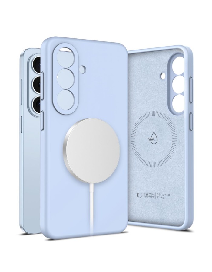 Tech-Protect Silicone MagSafe Case for Samsung Galaxy S26 - Blue Tech-Protect Silicone MagSafe Case for Samsung Galaxy S26 - Blue