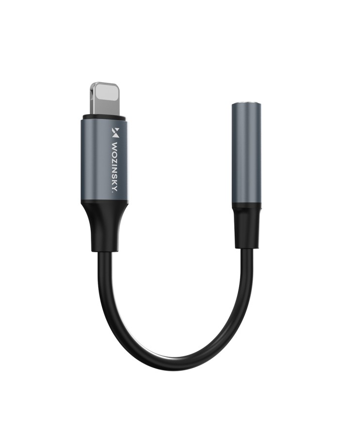 Wozinsky WALJ-01 Lightning adapter - 3.5mm mini jack - black Wozinsky WALJ-01 Lightning adapter - 3.5mm mini jack - black
