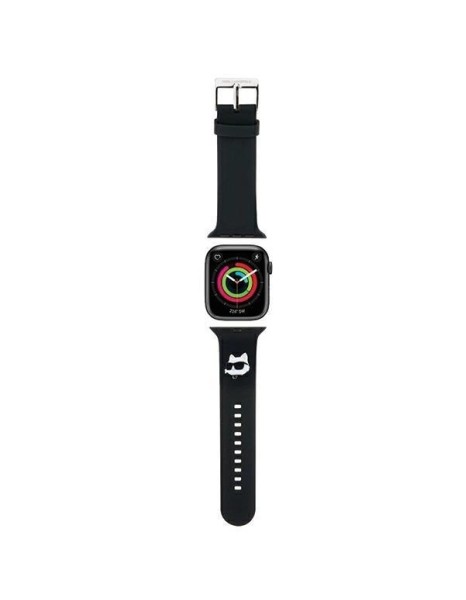 Karl Lagerfeld 3D Rubber Choupette Head Strap for Apple Watch 42/44/45/49mm - Black