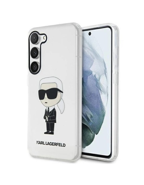 Karl Lagerfeld KLHCS23SHNIKTCT S23 S911 transparent hardcase Ikonik Karl Lagerfeld