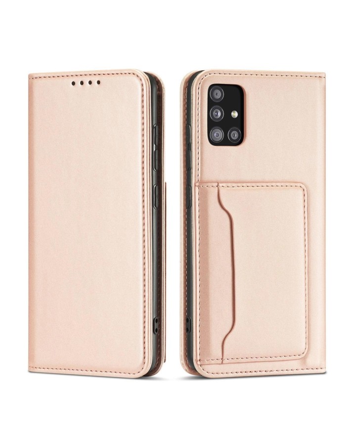 Magnet Card Case Case for Samsung Galaxy A13 5G Pouch Wallet Card Holder Pink