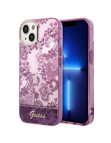 Guess GUHCP14MHGPLHF iPhone 14 Plus 6.7" fuchsia/fuschia hardcase Porcelain Collection Guess GUHCP14MHGPLHF iPhone 14 Plus 6.7" fuchsia/fuschia hardcase Porcelain Collection