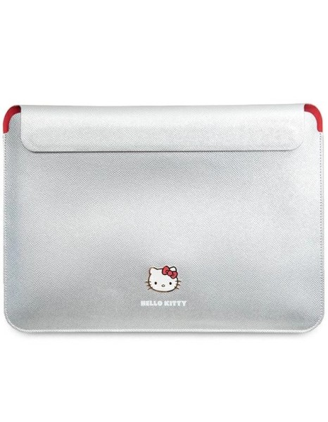 Hello Kitty PU Metal Logo case for a 14" laptop - silver Hello Kitty PU Metal Logo case for a 14" laptop - silver