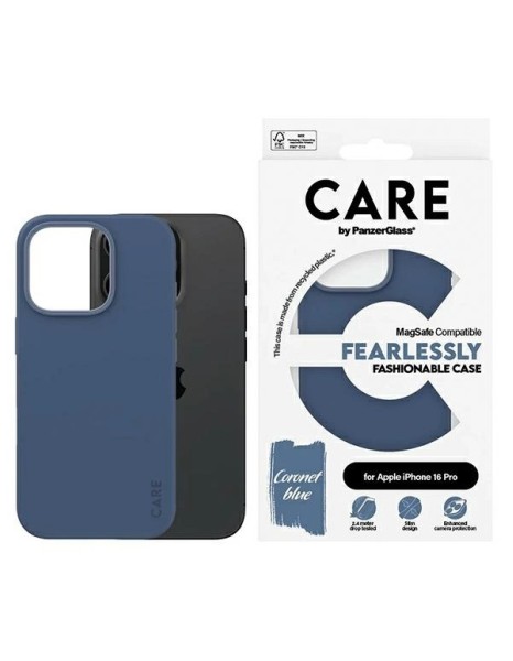 CARE by PanzerGlass Fashion Case iPhone 16 Pro 6.3" blue/blue MagSafe 1382 CARE by PanzerGlass Fashion Case iPhone 16 Pro 6.3" blue/blue MagSafe 1382