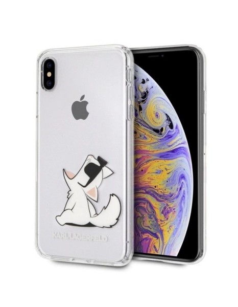 Karl Lagerfeld Choupette Fun iPhone Xs Max Case - Transparent