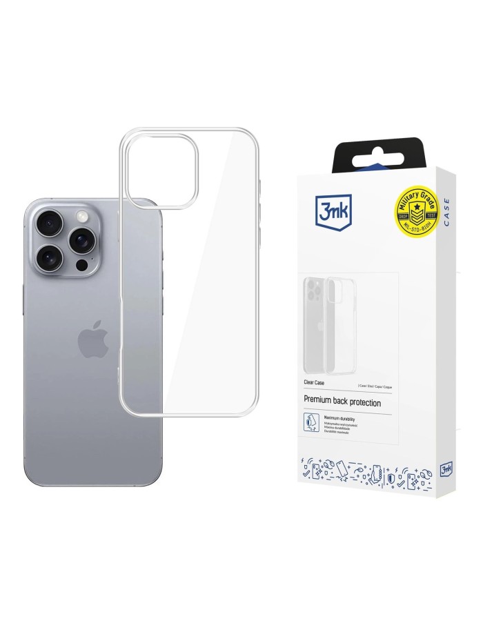 3mk Clear Case for iPhone 16 Pro - transparent
