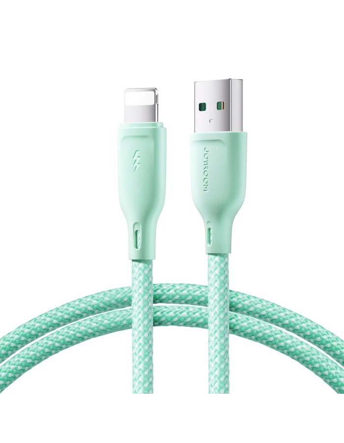 Joyroom Multi-Color Series S-A34 USB-A / Lightning 3A cable 1m - green