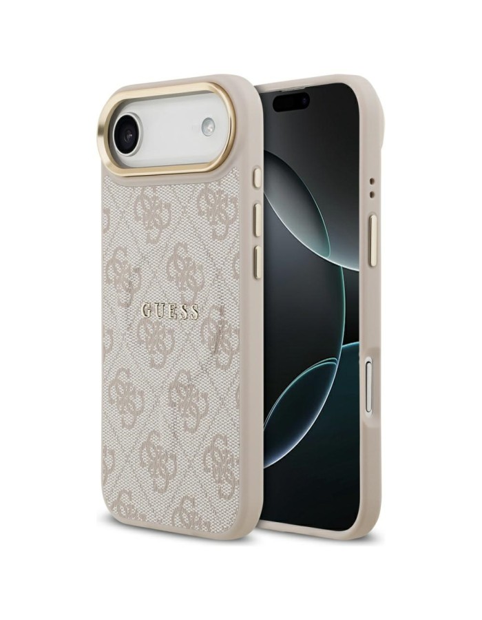 Guess 4G PU Classic Logo MagSafe Case for iPhone 17 Air - Pink