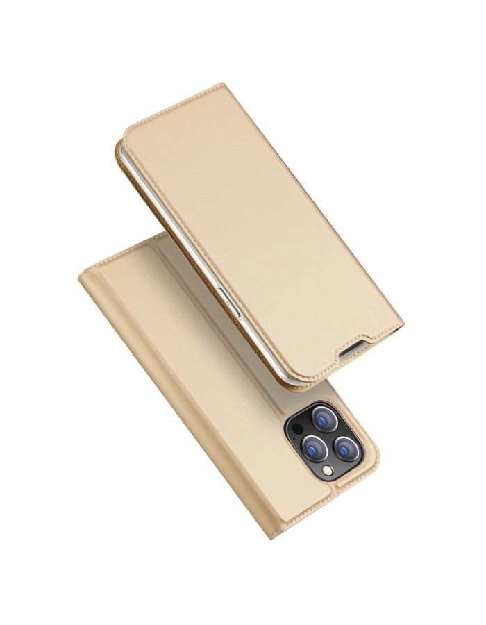 Dux Ducis Skin Pro Holster Flip Cover for iPhone 14 Pro Max gold Dux Ducis Skin Pro Holster Flip Cover for iPhone 14 Pro Max gold