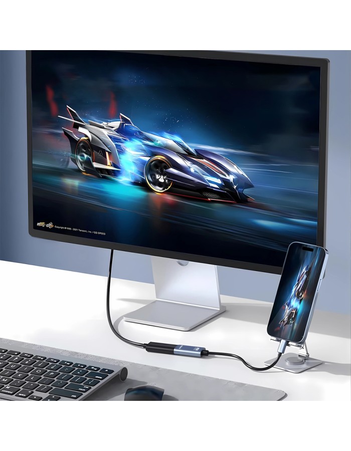 Wozinsky WACH-01 USB-C - HDMI 4K 60Hz Adapter - Black