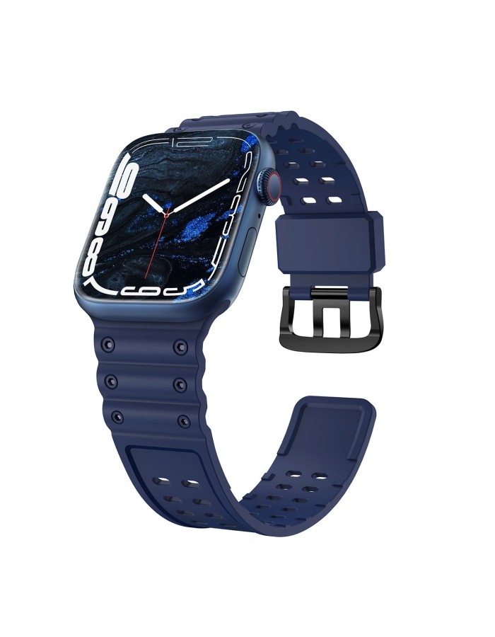 Strap Triple Protection for Apple Watch 38 / 40 / 41 mm band bracelet - navy blue Strap Triple Protection for Apple Watch 38 / 40 / 41 mm band bracelet - navy blue