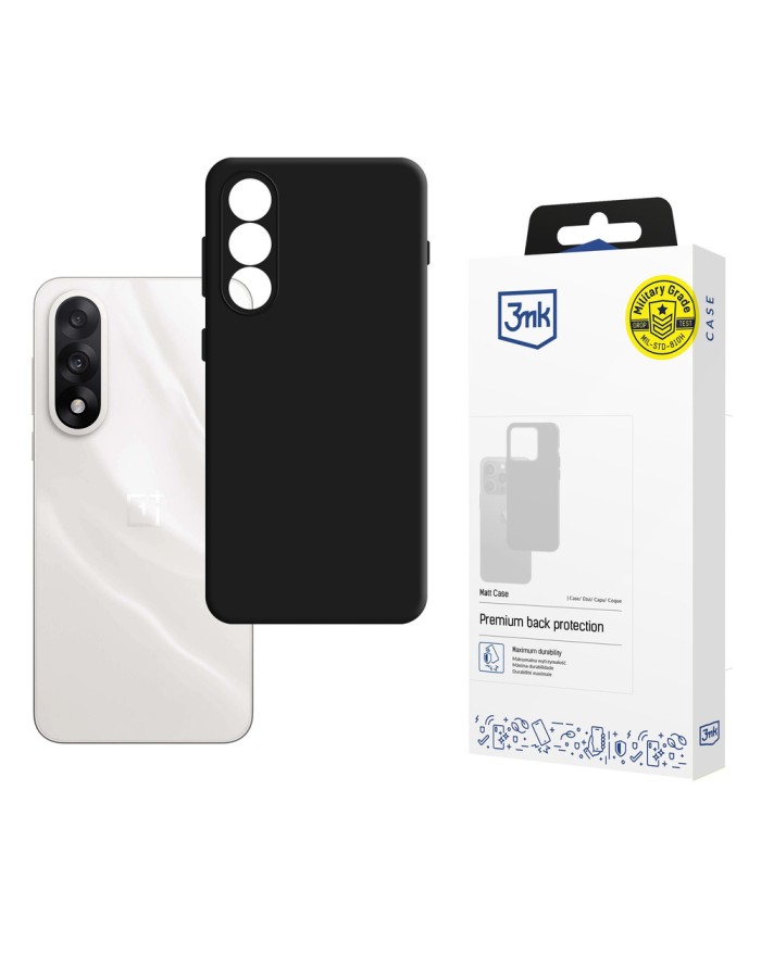 3mk Matt Case for OnePlus Nord 5 - Matte Black