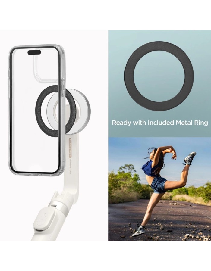 Selfie stick Spigen S571W MagSafe Bluetooth with tripod - beige