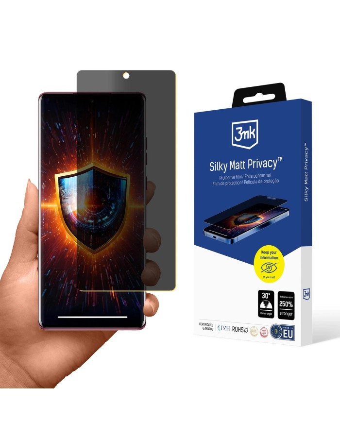 3mk Silky Matt Privacy Privacy Screen Protector for Motorola Edge 50 Fusion