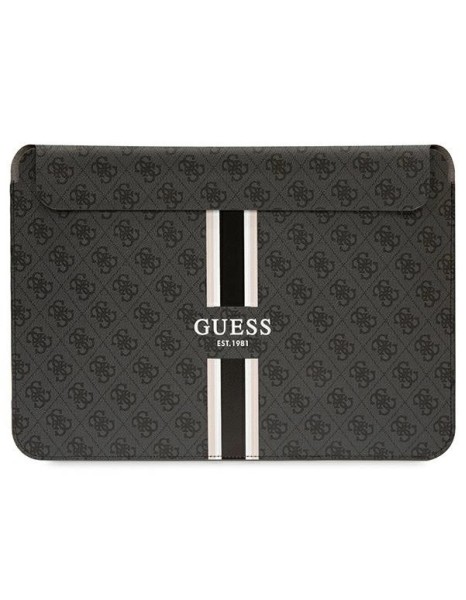 Guess 4G Printed Stripes cover for a 16" laptop - black