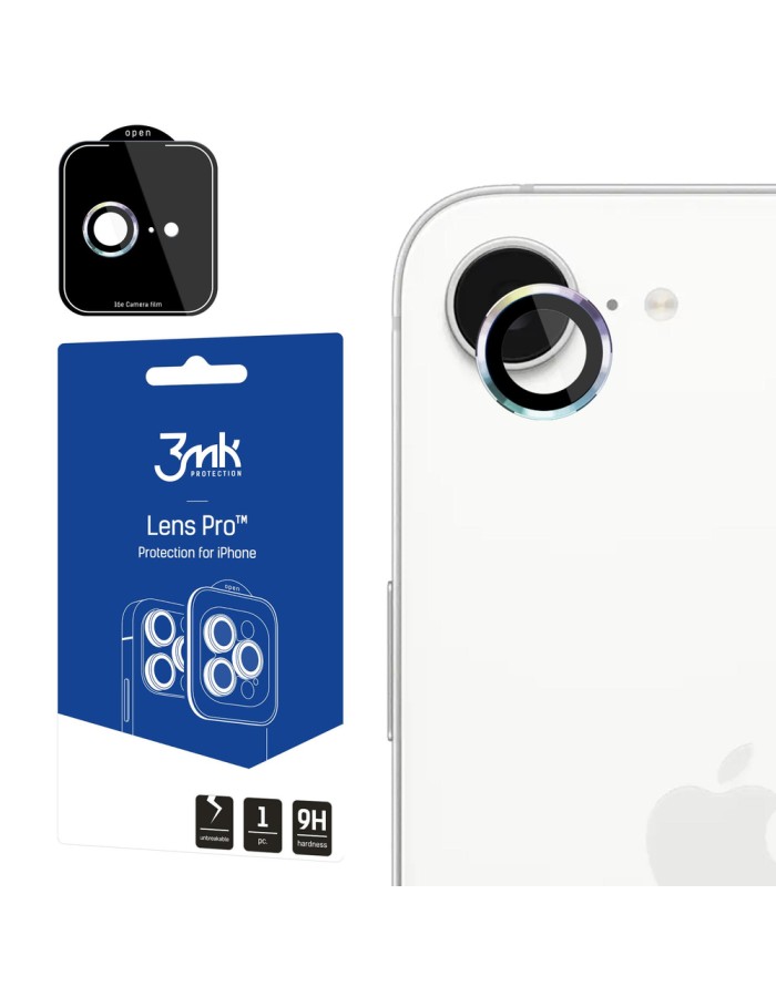 3mk Lens Protection Pro Tempered Glass for iPhone 16e - Multicolor