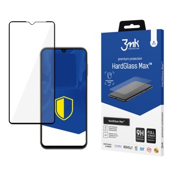 Reinforced Full Coverage Tempered Glass 3mk HardGlass Max Black for Samsung Galaxy A14 4G/5G Reinforced Full Coverage Tempered Glass 3mk HardGlass Max Black for Samsung Galaxy A14 4G/5G