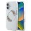 Guess IML Flowers Wreath MagSafe Case for iPhone 16 - Transparent