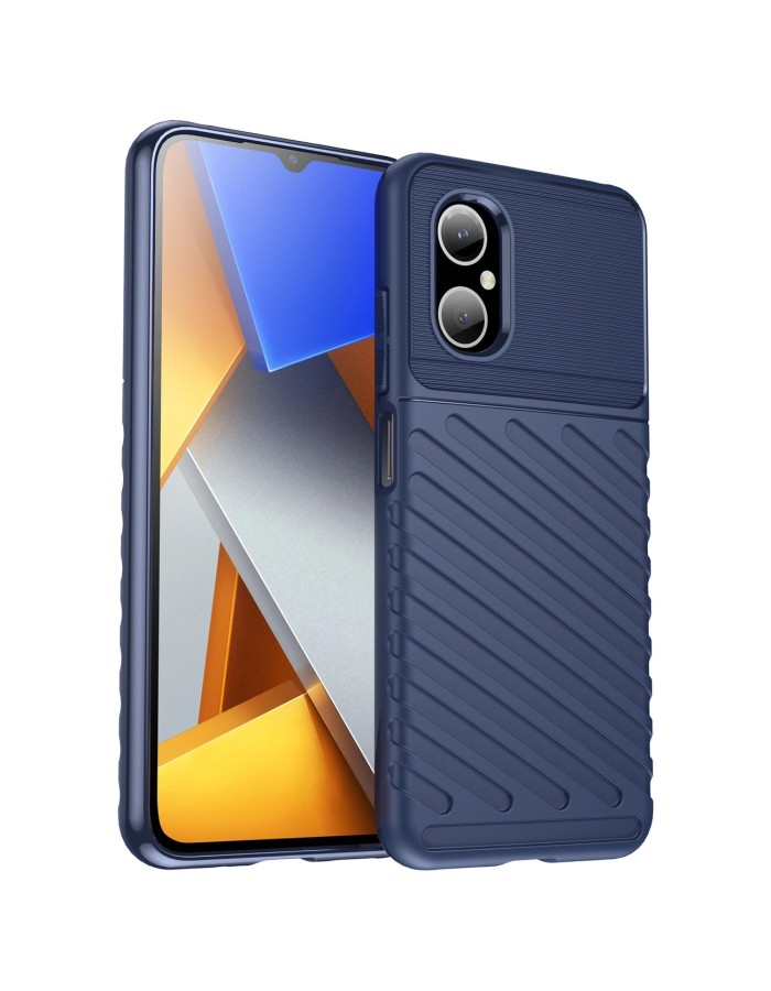 Thunder Case Xiaomi Poco M4 5G silicone armor case blue Thunder Case Xiaomi Poco M4 5G silicone armor case blue