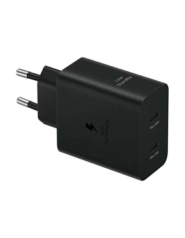 Samsung Power Adapter Duo EP-T5020XBEGEU network charger 2x USB-C 50W - black
