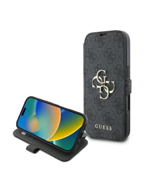 Guess 4G Metal Logo iPhone 16 Pro Case - Black Guess 4G Metal Logo iPhone 16 Pro Case - Black